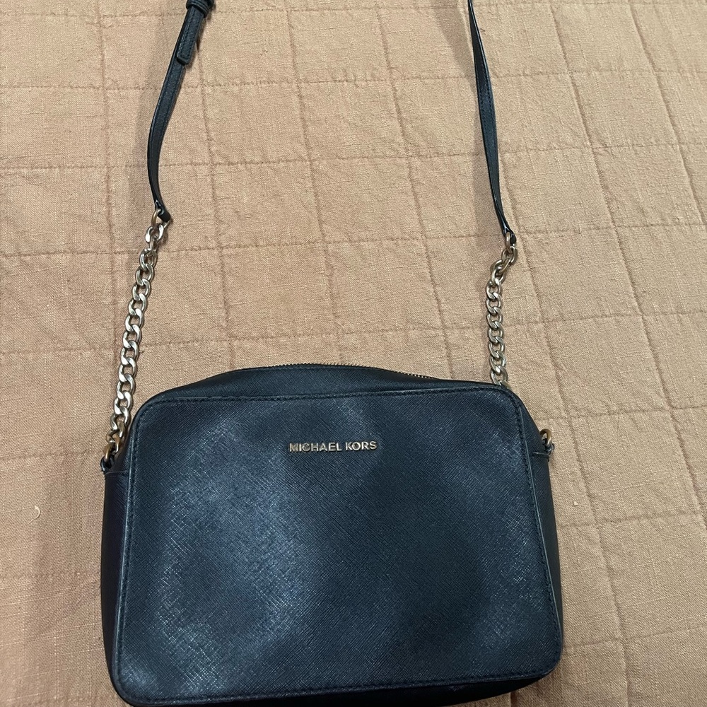 Michael Kors Crossbody Bag with Gold Accents